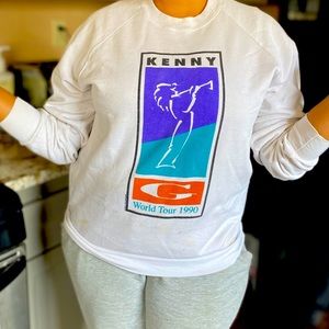 AMAZING Vtg 90s Kenny G Concert Sweatshirt! Large!